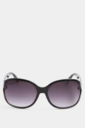 Black Arm Detail Sunglasses | Yours Clothing 2