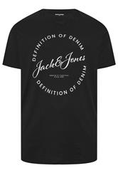 JACK & JONES Big & Tall 5 PACK Blue/Navy Blue/Green/Off-White/Black T-Shirts | BadRhino 6