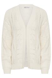 M&Co Petite Cream Crochet Knitted Cardigan | M&Co  5