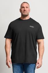 JACK & JONES Big & Tall Black Logo Graphic T-Shirt | BadRhino 3
