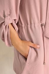 EVANS Plus Size Pink Lightweight Waterfall Jacket | Evans 4
