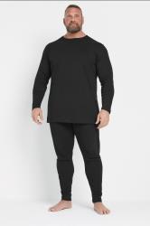 D555 Big & Tall Black Thermal Long Johns | BadRhino 1