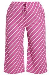 YOURS Curve Pink Striped Crinkle Culottes