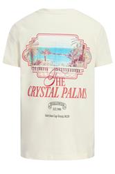 JACK & JONES Big & Tall Antique White 'Crystal Palms' T-Shirt | BadRhino 2