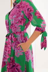 STAR Green Floral Shirt Dress | StarByJM 4