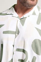 BadRhino Big & Tall Green Abstract Print Shirt | BadRhino 5