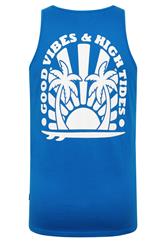 BadRhino Big & Tall Blue 'Good Vibes High Tides' Vest Top | BadRhino 8
