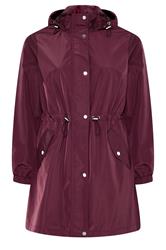 EVANS Curve Berry Red Lightweight Rain Jacket