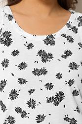 YOURS Plus Size White Daisy Print Vest Top | Yours Clothing 4