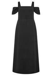 YOURS LONDON Black Cold Shoulder Maxi Dress