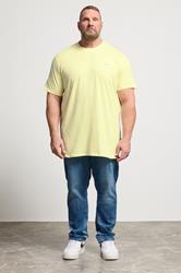 BadRhino Big & Tall 3 Pack Yellow/Pink/Orange Extra Long Core T-Shirts | BadRhino 3