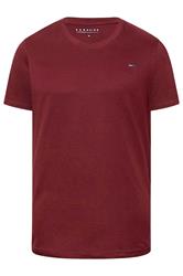 BadRhino – Langes T-Shirt „Windsor“ in Weinrot