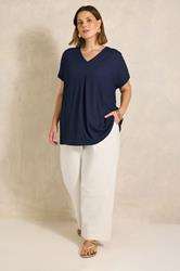 EVANS Plus Size Ivory White Wide Leg Jeans | Evans 1