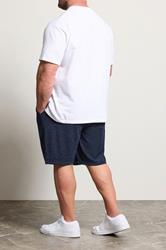 BadRhino Big & Tall Navy Blue Slub Shorts | BadRhino 2