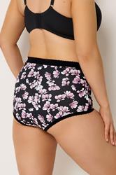 YOURSET 5 PACK Plus Size Pink Inky Floral Full Briefs | Yours Clothing 4