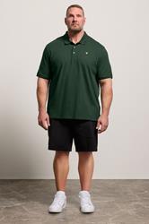LYLE & SCOTT Big & Tall Dark Green Core Polo Shirt | BadRhino 1