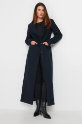 LTS Tall Navy Blue Maxi City Coat | Long Tall Sally 2