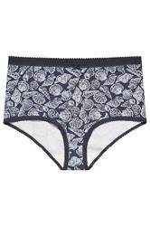 YOURSET 5 PACK Plus Size Blue Seaside Full Briefs | Yours Clothing 10