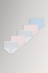 YOURSET 5 PACK Plus Size Pink Floral Print Full Briefs | Yours Clothing 3