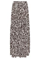 LTS Tall Women's Chocolate Brown Abstract Tiered Maxi Skirt | Long Tall Sally 5