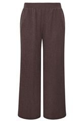YOURS Curve Chocolate Brown Wide Leg Trousers