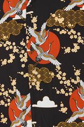 BadRhino Big & Tall Black Japanese Woodblock Print Shirt | BadRhino 8