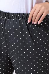 LIMITED COLLECTION Plus Size Black Polka Dot Barrel Trousers | Yours Clothing 5