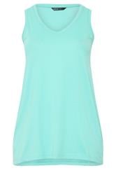 YOURS Basic mouwloze top met V-hals