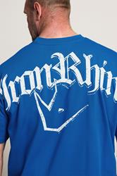 IronRhino Big & Tall Cobalt Blue Old English Logo T-Shirt | BadRhino 4