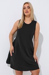 LIMITED COLLECTION Plus Size Black Seam Detail Dress | Yours Clothing 3