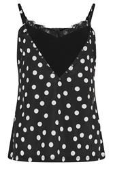 STAR Caraco à imprimé à pois - Noir