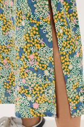 PixieGirl Petite Women's Green Ditsy Floral Midi Skirt | PixieGirl 4