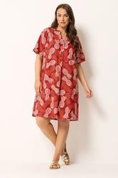 YOURS Plus Size Brown Pineapple Tunic Dress | Yours Clothing 1