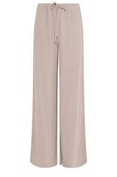 LTS Tall Natural Brown Wide Leg Linen Trousers