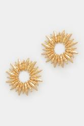 Gold Tone Statement Stud Earrings | Yours Clothing 3