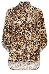M&Co – Hemd in Braun mit abstraktem Animalprint