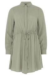 M&Co – Tunika-Hemdkleid in Khakigrün