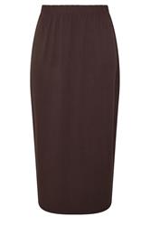YOURS Plus Size Chocolate Brown Maxi Tube Skirt | Yours Clothing 6