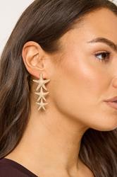 Gold Tone Starfish Drop Earrings | Yours Clothing 1