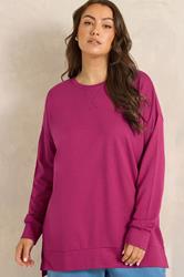 EVANS Plus Size Pink Luxe Sweatshirt | Evans 3