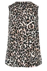 YOURS Curve Black Leopard Print Blouse