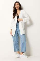 M&Co White Textured Jersey Jacket | M&Co 1