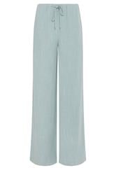 LTS Tall Light Blue Wide Leg Linen Trousers
