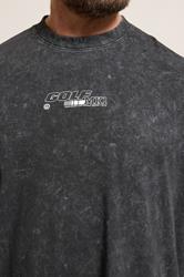 BadRhino Big & Tall Black Acid Wash Golf GTI Graphic T-Shirt | BadRhino 4