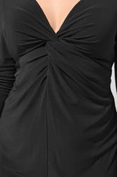 YOURS LONDON Plus Size Black Knot Front Maxi Dress | Yours Clothing 4