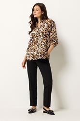 M&Co Brown Animal Print Shirt | M&Co 1