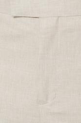 BadRhino Tailoring Big & Tall Oatmeal Brown Linen Suit Trousers | BadRhino 9