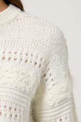 M&Co Ivory White Textured Boucle Knit Jumper | M&Co 5