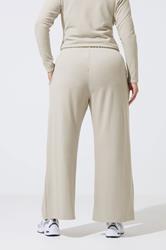 LIMITED COLLECTION Plus Size Beige Brown Crinkle Wide Leg Trousers | Yours Clothing 2