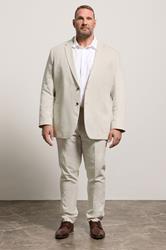 BadRhino Tailoring Big & Tall Oatmeal Brown Linen Suit Jacket | BadRhino 4
